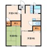 ガーデンハイツ　ツヅラ 3DKの間取り