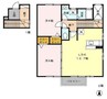 ベルボナール 2LDKの間取り