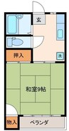 サトーレジデンス 1DKの間取り