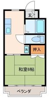 ネモトハイツ 1Kの間取り