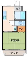 ネモトハイツ 1Kの間取り