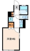 パインヒルズ 1Kの間取り