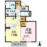 アーバンスイートII 1DKの間取り