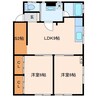 グリッター真盛 2LDK+Sの間取り