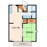 はるる荒川 B棟 1LDKの間取り