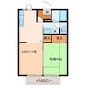 はるる荒川 C棟 1LDKの間取り