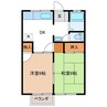 五町目一番館 2DKの間取り