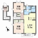 ディアスブランシェJIIの間取図