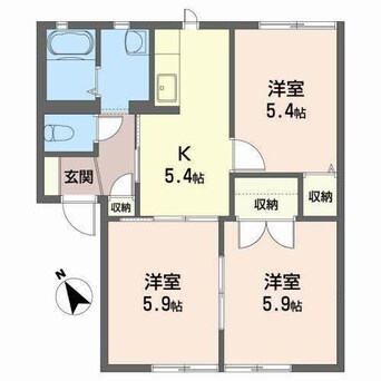 間取図 エクセルハイム