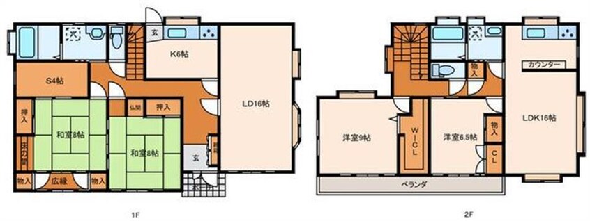 間取図 泉滝尻三丁目荒木貸家