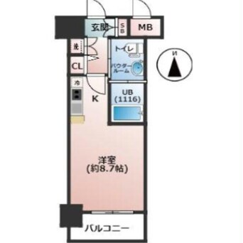 間取図 エヴァステージ梅田WEST