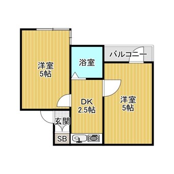 間取図 花KAWA