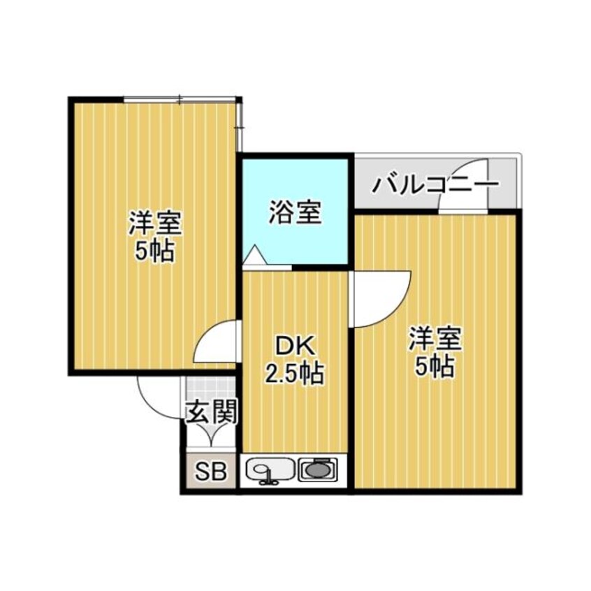 間取図 花KAWA