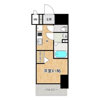 間取図 プレサンス塚本駅前