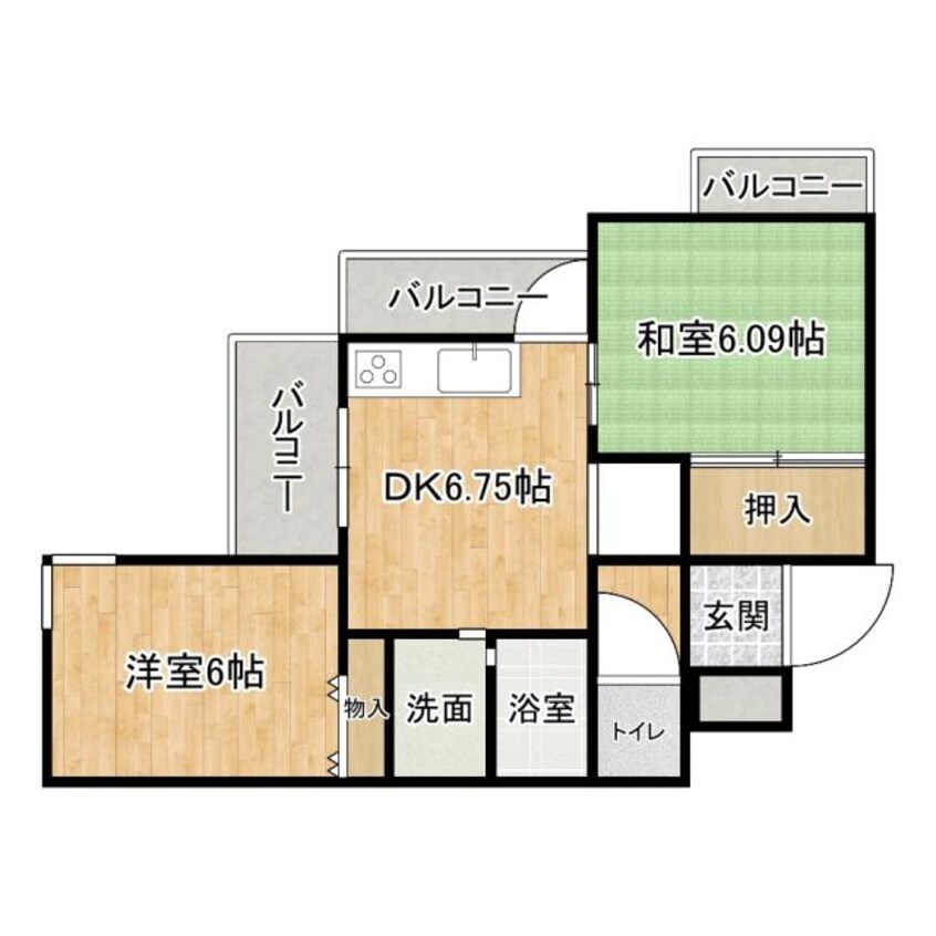 間取図 センターヒル千舟