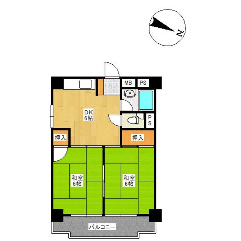 間取図 メゾンミラノ野里