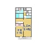 プレミアコート 1LDKの間取り