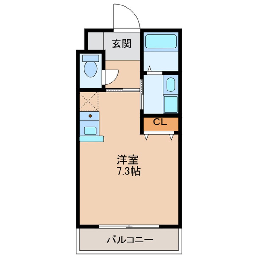 間取図 ライジングコート姫島駅前