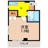 RIGEL西淀川 1Kの間取り