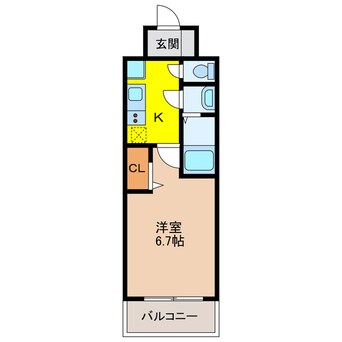 間取図 プレサンス塚本ミッドマーク