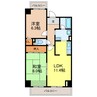 カサグランデ甚田 2LDKの間取り