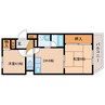 成起マンション 2DKの間取り