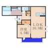 Regalo HIMESATO 1LDKの間取り