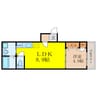 Fasecia Lutz 1LDKの間取り
