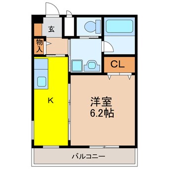 間取図 Ａ－Ｏｎｅ　Ｃｏｕｒｔ　ＯＷＡＤＡ