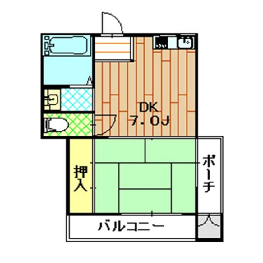 間取図 佃パークハイツ