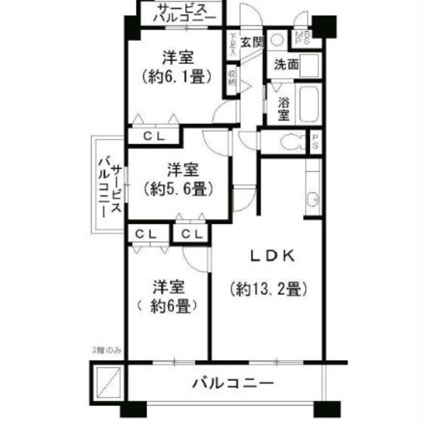 間取図 サニーコート御幣島