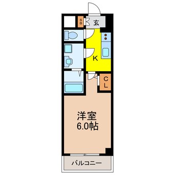 間取図 エスリード大阪デュアルゲート