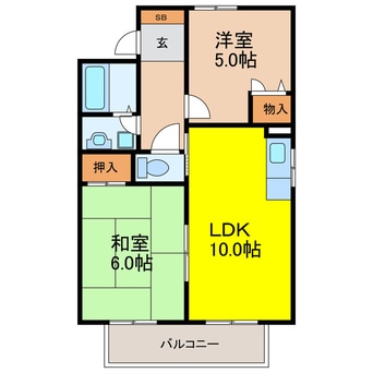 間取図 シェモア御幣島