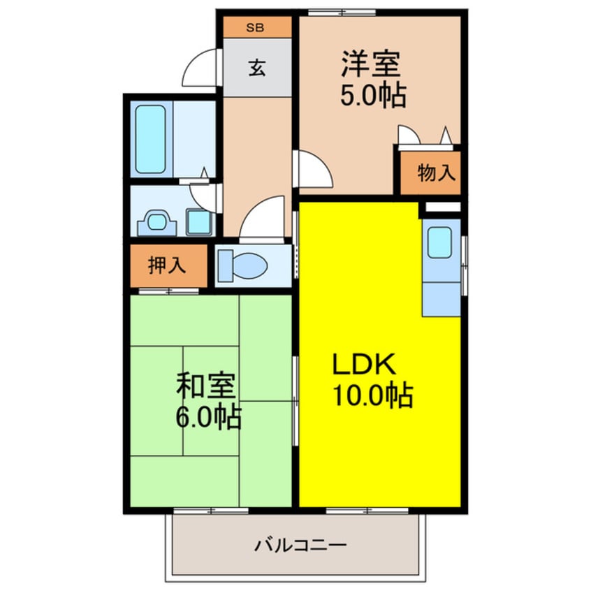 間取図 シェモア御幣島