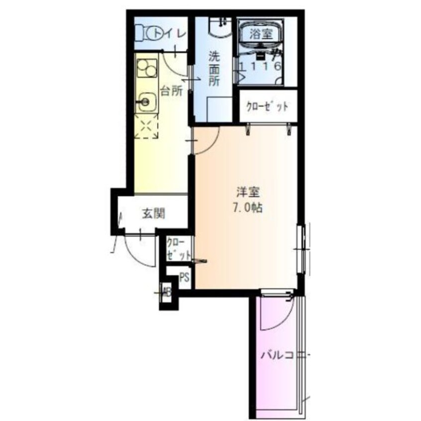 間取図 フジパレス出来島Ⅰ番館