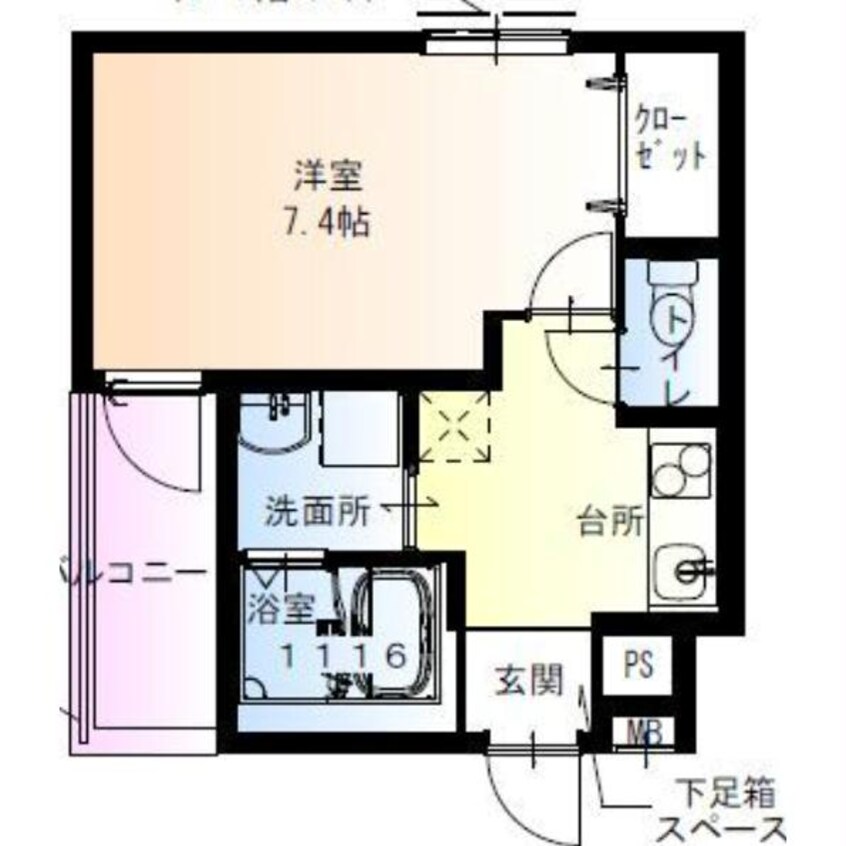 間取図 フジパレス出来島Ⅰ番館