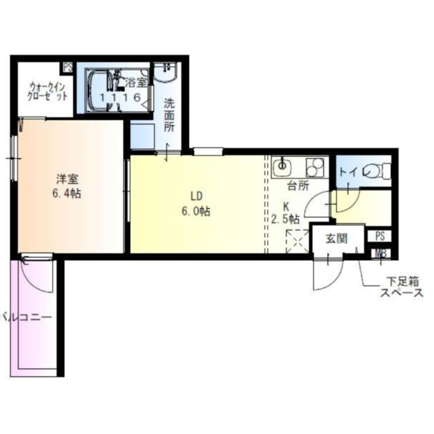 間取図 フジパレス出来島Ⅱ番館