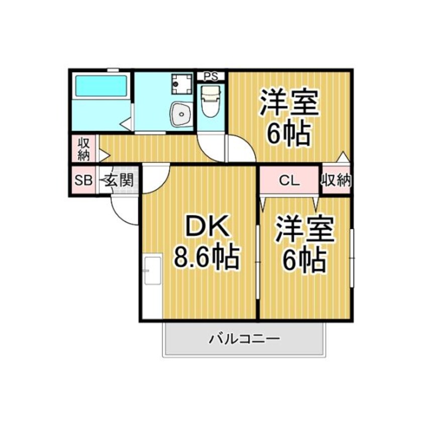 間取図 ソレーユ加島