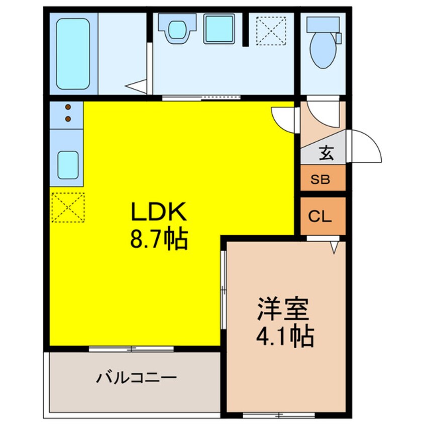 間取図 グラシェス大和田