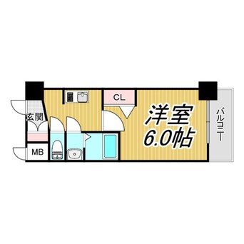 間取図 アドバンス大阪フルーヴ