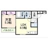 フジパレス出来島Ⅲ番館 1LDKの間取り