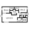 Livease kitamaruyama 2LDKの間取り