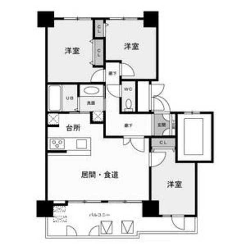 間取図 ダイアパレス円山北町