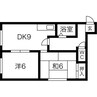 ラフォーレ桑園 2DKの間取り