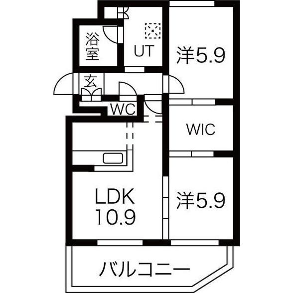 間取り図 ラフィネ桑園
