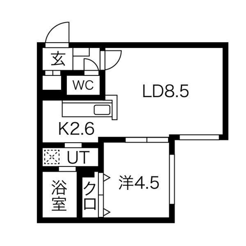 間取図 YS' HOKUDAI NISHI