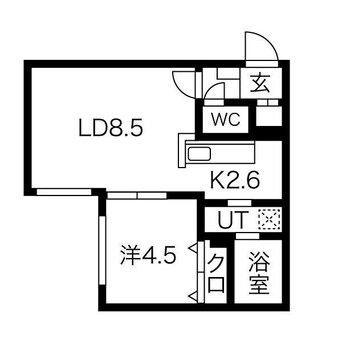 間取図 YS' HOKUDAI NISHI