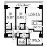 コローレ知事公館前 3LDKの間取り