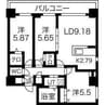 コローレ知事公館前 3LDKの間取り