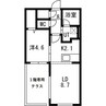 セントフィールドNorth4 1LDKの間取り